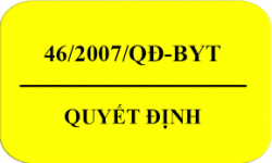 QUYẾT ĐỊNH 46/2007/QĐ-BYT Quy định giới hạn tối đa ô nhiễm sinh học và hóa học trong thực phẩm